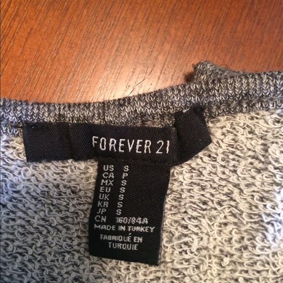 Forever 21 french terry cold shoulder sweater - Picture 5 of 7